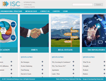 Tablet Screenshot of internationalstrategicconsultants.com